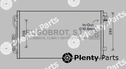 Bugobrot 62-BW5434 — Condenser, air conditioning