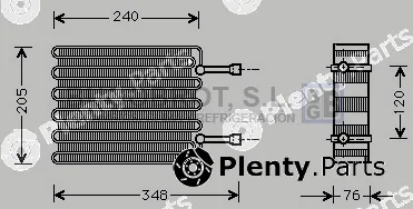 Bugobrot 70-FDV022 — Evaporator, air conditioning
