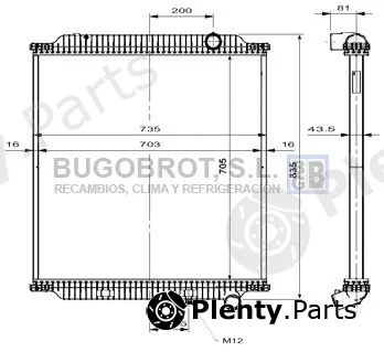Bugobrot 40-VO0001 — Radiator, engine cooling