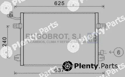 Bugobrot 62-JR5048 — Condenser, air conditioning