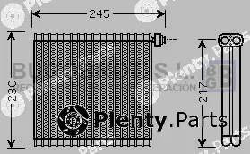 Bugobrot 70-MZV217 — Evaporator, air conditioning