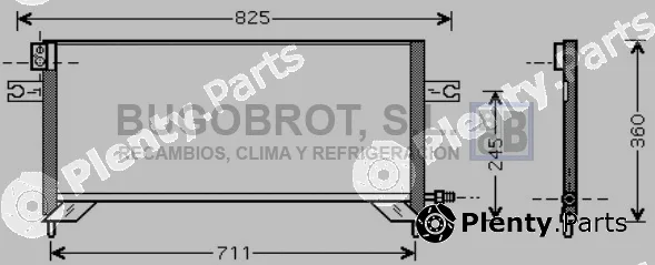 Bugobrot 62-DN5204 — Condenser, air conditioning