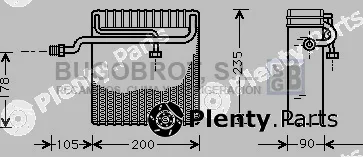 Bugobrot 70-DWV036 — Evaporator, air conditioning