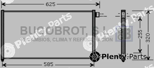 Bugobrot 62-FT5256 — Condenser, air conditioning