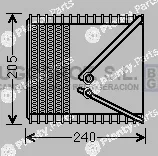Bugobrot 70-FTV381 — Evaporator, air conditioning