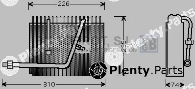 Bugobrot 70-OLV320 — Evaporator, air conditioning