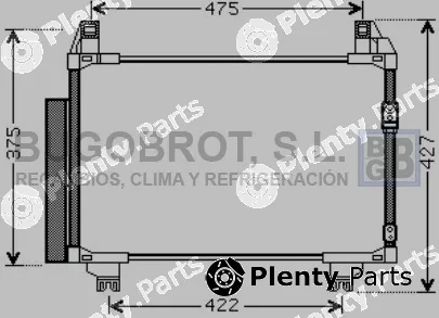 Bugobrot 62-TO5497 — Condenser, air conditioning