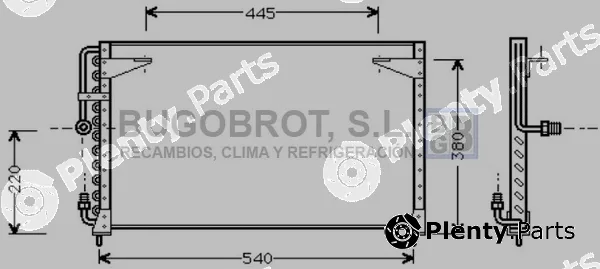 Bugobrot 62-VO5080 — Condenser, air conditioning
