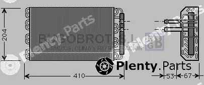 Bugobrot 70-BWV019 — Evaporator, air conditioning