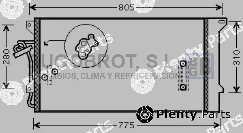 Bugobrot 62-VW5244 — Condenser, air conditioning