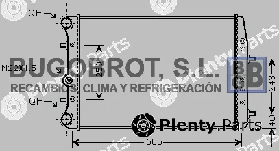 Bugobrot 40-SA2008 — Radiator, engine cooling