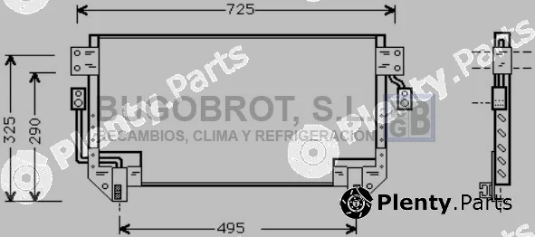 Bugobrot 62-TO5195 — Condenser, air conditioning