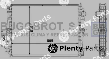 Bugobrot 40-DF0001 — Radiator, engine cooling