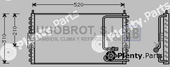 Bugobrot 62-PR5020 — Condenser, air conditioning