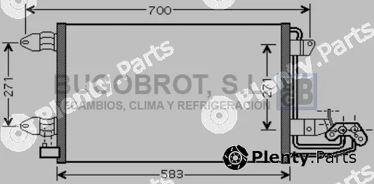 Bugobrot 62-VW5209 — Condenser, air conditioning