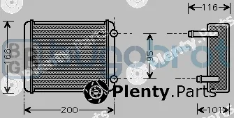 Bugobrot 45-DN6225 — Heat Exchanger, interior heating