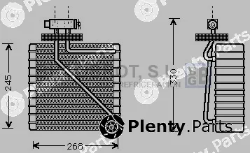 Bugobrot 70-FDV270 — Evaporator, air conditioning