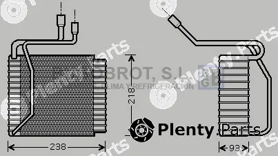 Bugobrot 70-FDV109 — Evaporator, air conditioning