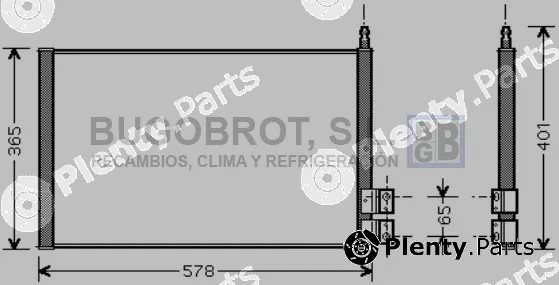 Bugobrot 62-FD5328 — Condenser, air conditioning