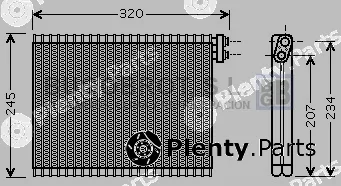 Bugobrot 70-BWV339 — Evaporator, air conditioning