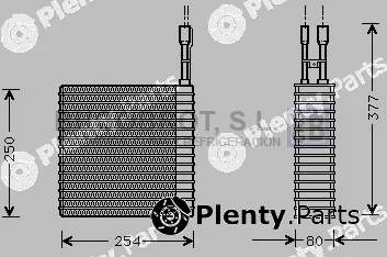 Bugobrot 70-CRV092 — Evaporator, air conditioning