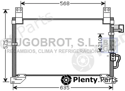 Bugobrot 62-DW5076 — Condenser, air conditioning