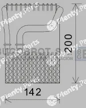 Bugobrot 70-BWV433 — Evaporator, air conditioning