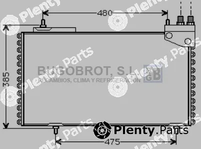 Bugobrot 62-CN5094 — Condenser, air conditioning