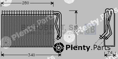 Bugobrot 70-OLV311 — Evaporator, air conditioning