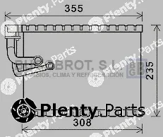 Bugobrot 70-AIV327 — Evaporator, air conditioning