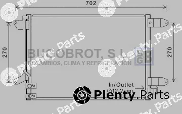 Bugobrot 62-VW5330 — Condenser, air conditioning