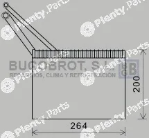 Bugobrot 70-RTV562 — Evaporator, air conditioning