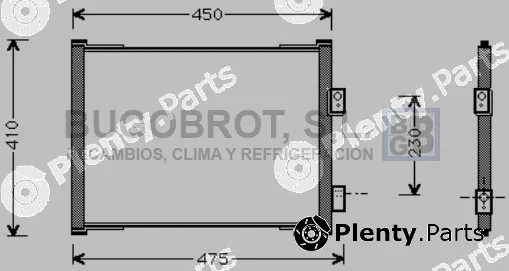 Bugobrot 62-FD5262 — Condenser, air conditioning