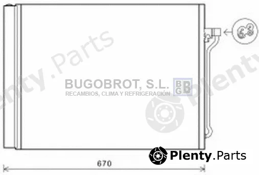 Bugobrot 62-BW5409 — Condenser, air conditioning
