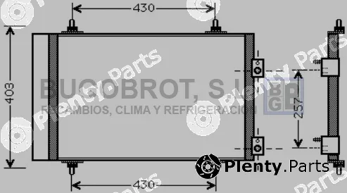 Bugobrot 62-CN5240 — Condenser, air conditioning