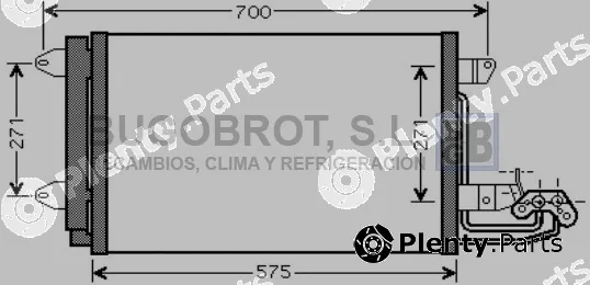 Bugobrot 62-VW5269 — Condenser, air conditioning