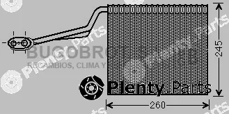 Bugobrot 70-AIV315 — Evaporator, air conditioning