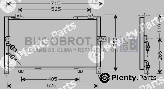 Bugobrot 62-HD5099 — Condenser, air conditioning