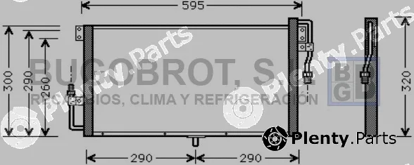 Bugobrot 62-OL5268 — Condenser, air conditioning