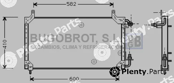Bugobrot 62-DW5006 — Condenser, air conditioning