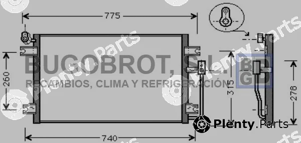 Bugobrot 62-DW5030 — Condenser, air conditioning
