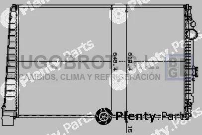 Bugobrot 40-DF0005 — Radiator, engine cooling