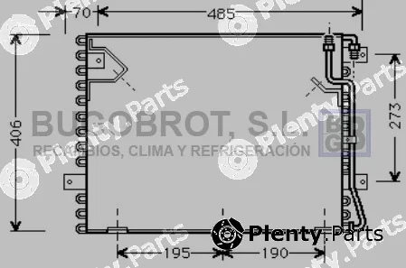 Bugobrot 62-BW5182 — Condenser, air conditioning