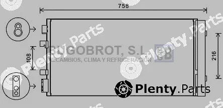 Bugobrot 62-RT5483 — Condenser, air conditioning