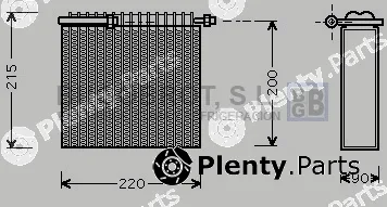 Bugobrot 70-FTV104 — Evaporator, air conditioning