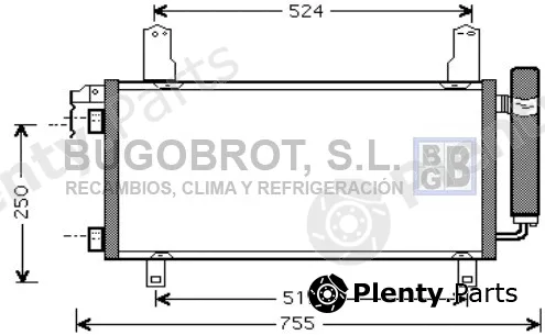 Bugobrot 62-MZ5157 — Condenser, air conditioning