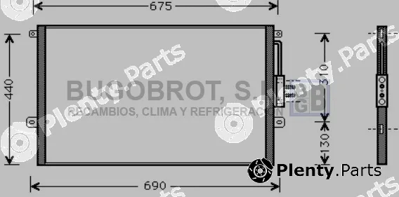Bugobrot 62-JE5018 — Condenser, air conditioning
