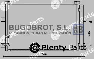 Bugobrot 62-VW5369 — Condenser, air conditioning