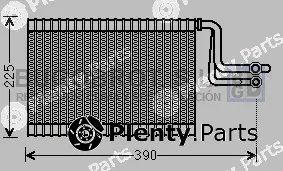 Bugobrot 70-BWV365 — Evaporator, air conditioning