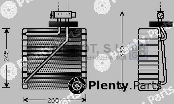 Bugobrot 70-FDV271 — Evaporator, air conditioning